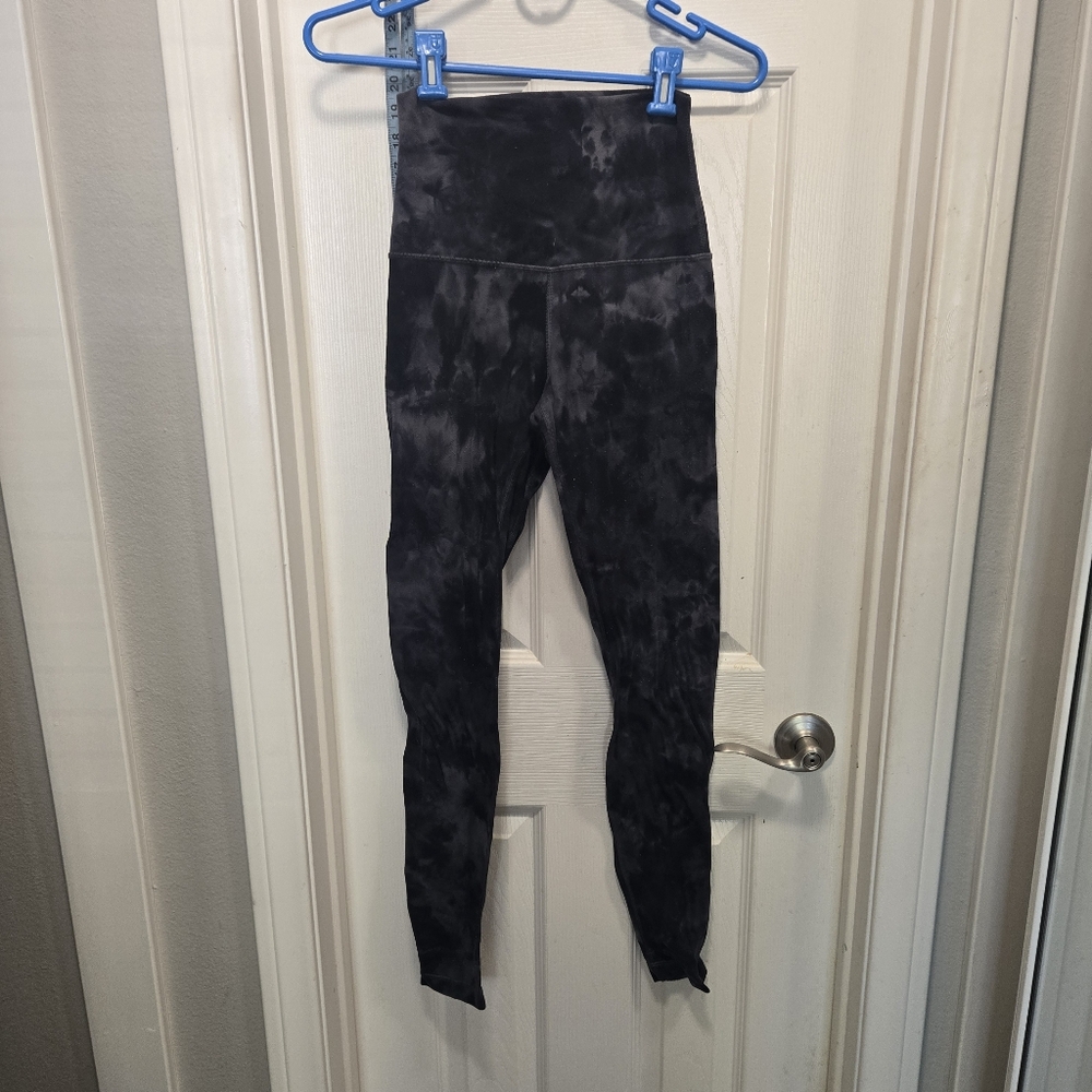 lululemon athletica Black Tie-Dye Align Full Leggings Size 4. 30"